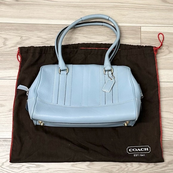 Coach Handbags - Coach RARE Vintage Hamilton Pebbled Leather Satchel Bag